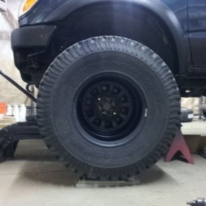 Wheel mock up and truck nearing completion pics for future thread. 