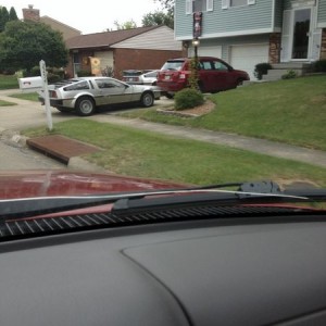 People around the corner from me who have a delorean must be having a delor