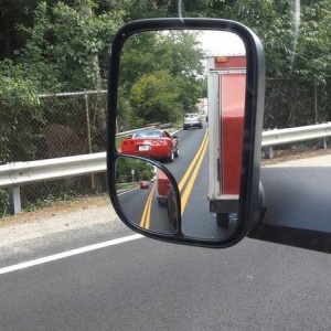 Towing mirror view