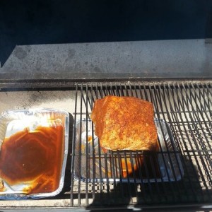 smoking a roast