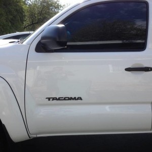 Plasti-Dip, emblem, tacoma, v6, toyota, matte, black, flat, plasti, dip, ba