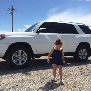 My daughter and my 14 4runner!