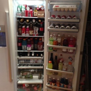 This is one of my customers extra snack fridge in her kitchen for her 2 kid