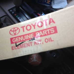 Motorcycle parts in a Toyota box. Talk about confused at first...