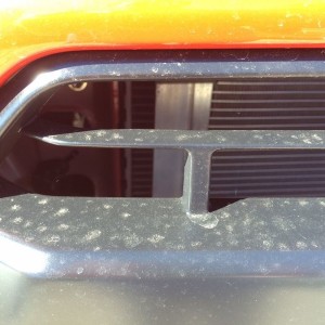 It had the 2 radiator looking thing (I'm not a car guy). But like i sa