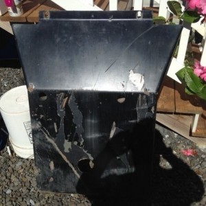 Skid is a little banged up.