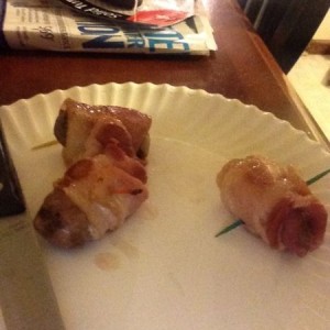Mmm bacon wrapped dove