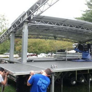 Building a stage!