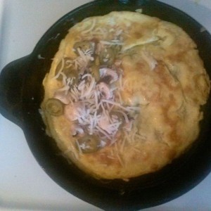 Before the fold, mushrooms jale's and cheese