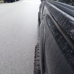 anyone els have a wider track on the rear of their truck ? I know it's