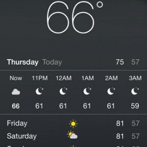 Too hot for fall.
