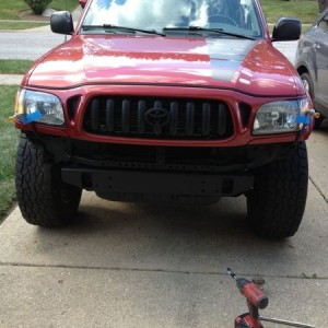 Getting ready to mount the trail gear low pro bumper. Did i do the turn sig