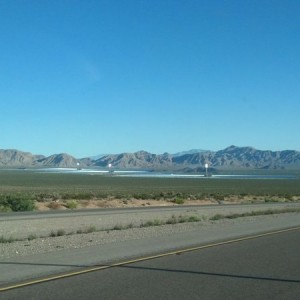 Solar power generation plant, Mojave desert