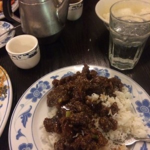 Orange beef tonight.