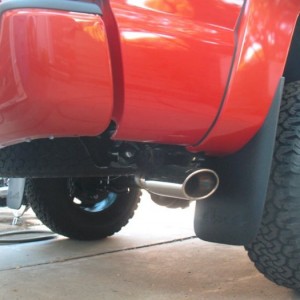 Mud flaps white lettering out