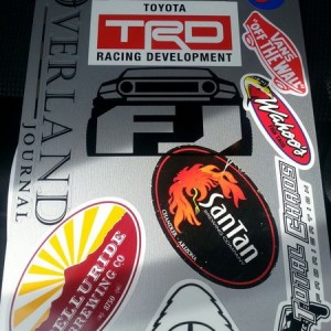 My work clipboard sticker collection is officially complete