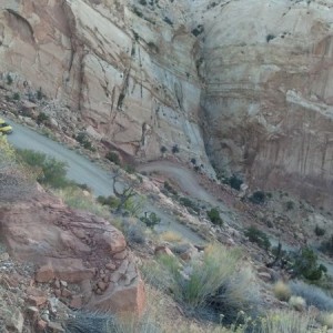 Burr Trail switchbacks into the Fold