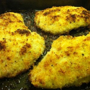 Garlic parm chicken!