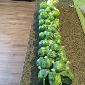 Fried brussel sprouts yummmm