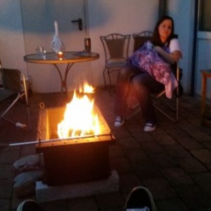 Drinking and fire.