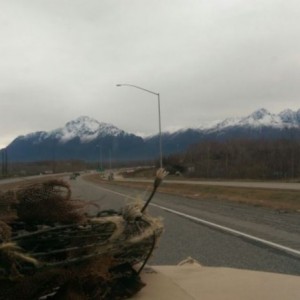 Drive through Alaska. Can anyone guess my ride? Haha