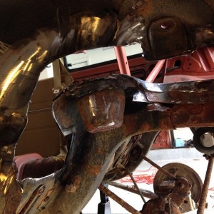 Just some minor rust repair on the Corolla :eek: