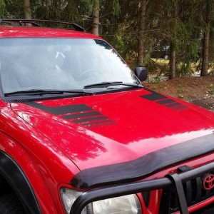 retro hood stripes
