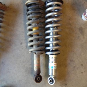 Eibach Springs 5100s all the way around and OME Dakar Leaf Pack from Toytec