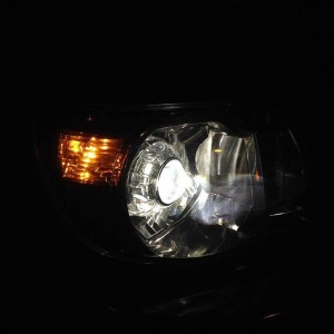 Night - passenger side headlight