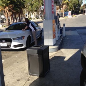 Dudes been wiping down his whole whip with the oil check wipes