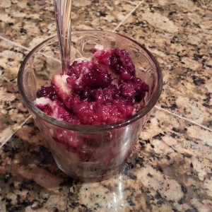 The wife made blackberry cobbler.. so damn good. 