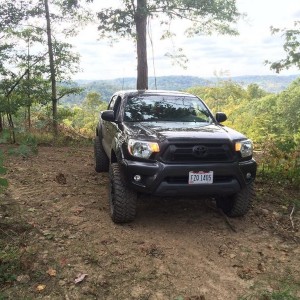 alittle trail riding at the farm
