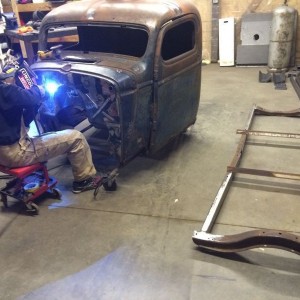 Working on the truck project.