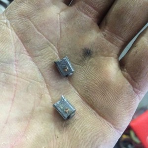 Put new brushes in my alternator. These were finished. About half the lengt