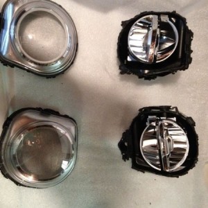 BMW LEDs cut open