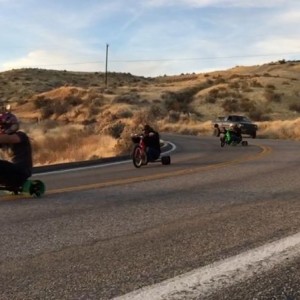 Ran into a wild pack of drift trikes yesterday too