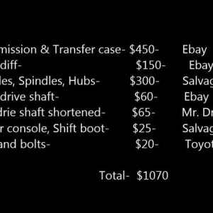 4x4 costs *roughly