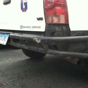 Accident-Rear bumper