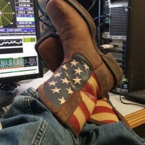 Picked up a new pair of boots for work.. Merica!