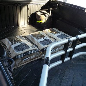 200lbs of Sand in the Truck Bed