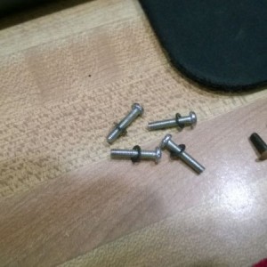 Screws have washers
