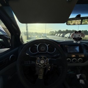 wheel and blacked out interior