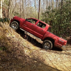 Red 2005 Tacoma SR5