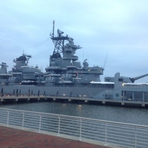 U.S.S. New Jersey Iowa Class Battleship. Also where I'm sleeping tonig