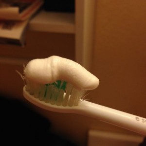 My toothpaste is making very blunt passes at me...