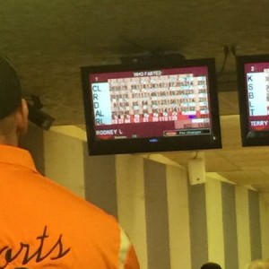 223. Haven't bowled this well for a couple weeks. The oil is perfect t