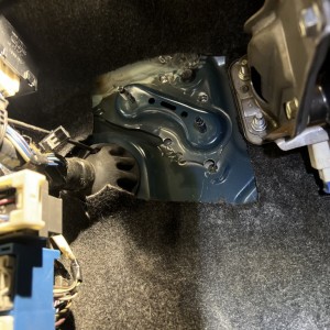 ebrake mount with botched spot weld