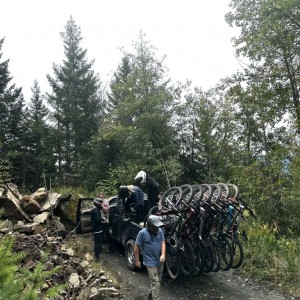 13 people and bikes