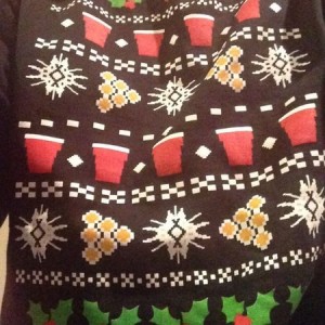 My sweater wins tacky Christmas