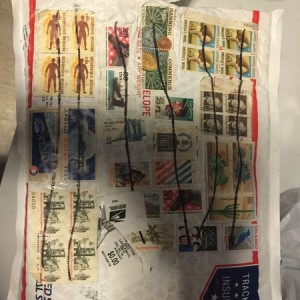 Someone had a lot of stamps to burn.